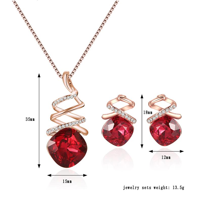 Red storm Pendant set - Kuberlo - Best Gift for - Imitation Jewellery - Designer Jewellery - one gram gold - fashion jewellery