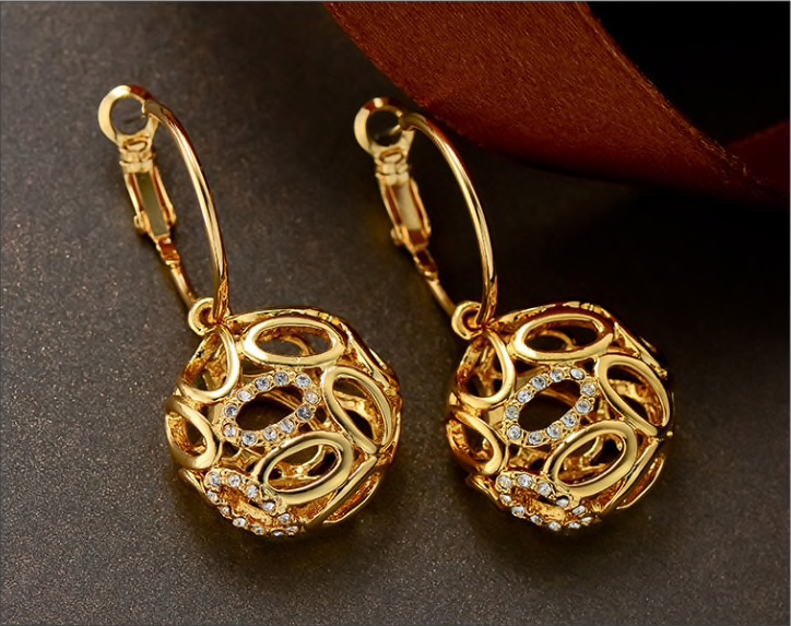 Carrie Dangler Earrings - Kuberlo - Best Gift for - Imitation Jewellery - Designer Jewellery - one gram gold - fashion jewellery