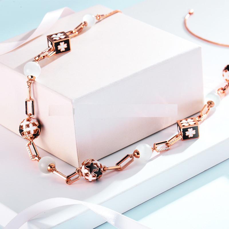 Heera Rose Gold Long Chain Necklace - Kuberlo - Best Gift for - Imitation Jewellery - Designer Jewellery - one gram gold - fashion jewellery