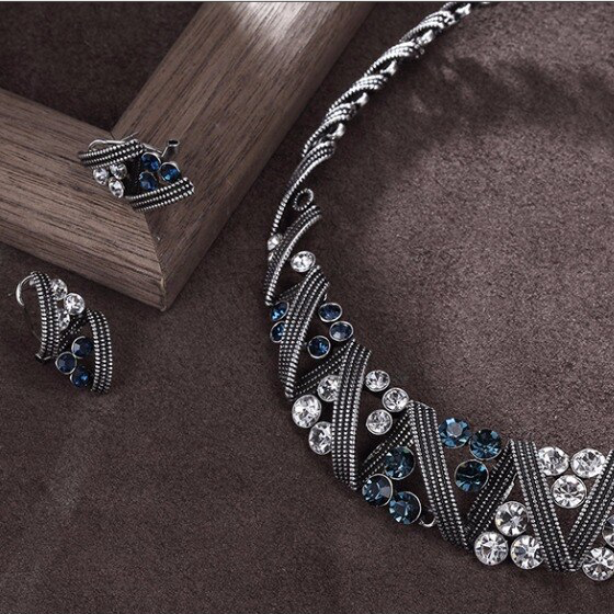 Neela Necklace Set - Kuberlo - Best Gift for - Imitation Jewellery - Designer Jewellery - one gram gold - fashion jewellery