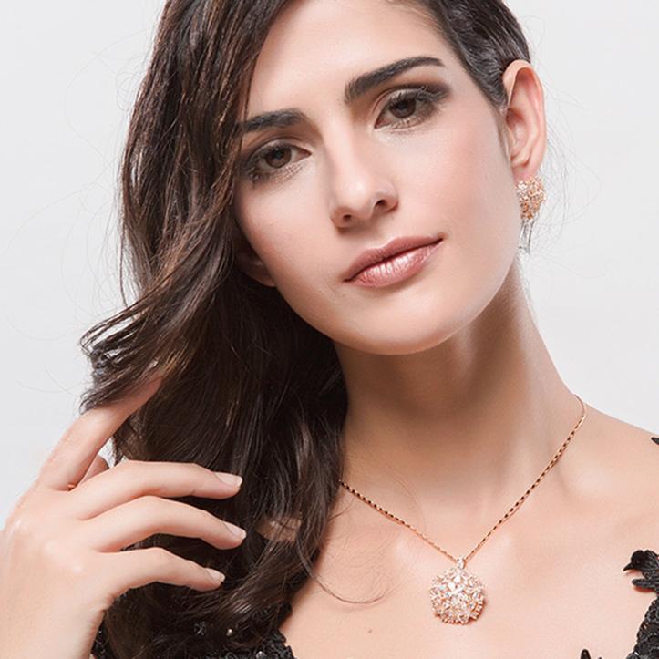 Gold Floral Pendant set - Kuberlo - Best Gift for - Imitation Jewellery - Designer Jewellery - one gram gold - fashion jewellery