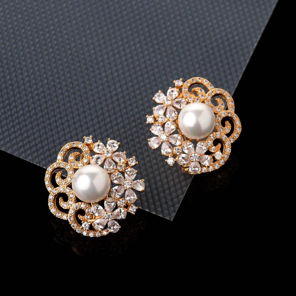 Stella Crystal Stud Earrings - Kuberlo - Best Gift for - Imitation Jewellery - Designer Jewellery - one gram gold - fashion jewellery