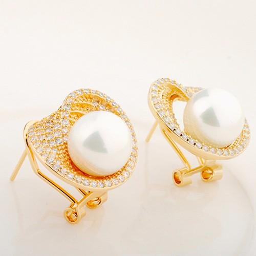 Office Pearl Stud Earrings - Kuberlo - Best Gift for - Imitation Jewellery - Designer Jewellery - one gram gold - fashion jewellery