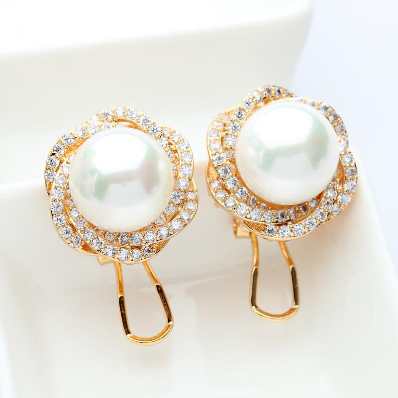 Pearl Stud Earrings - Kuberlo - Best Gift for - Imitation Jewellery - Designer Jewellery - one gram gold - fashion jewellery