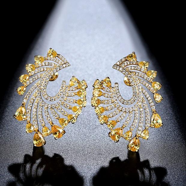 Sun shine Earrings - Kuberlo - Best Gift for - Imitation Jewellery - Designer Jewellery - one gram gold - fashion jewellery