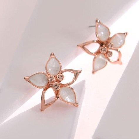 White Flora Necklace Set - Kuberlo - Best Gift for - Imitation Jewellery - Designer Jewellery - one gram gold - fashion jewellery