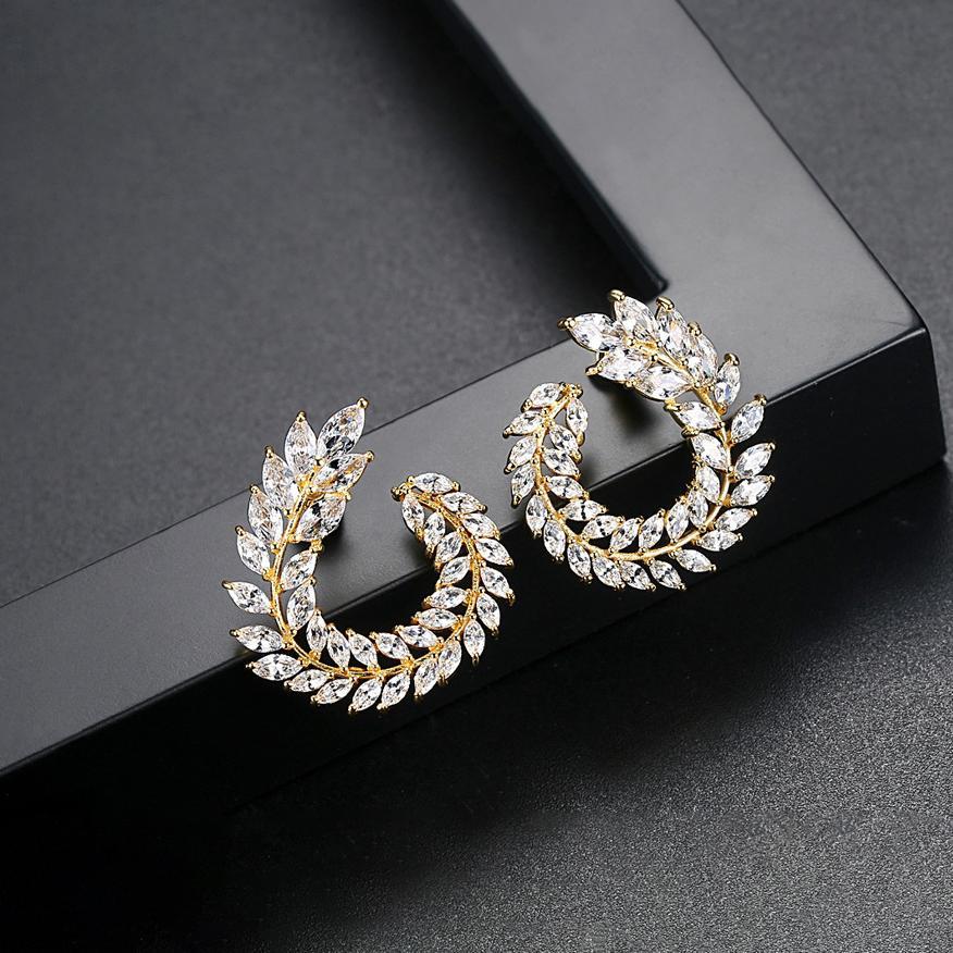 Aelia Earrings - Gold - Kuberlo - Best Gift for - Imitation Jewellery - Designer Jewellery - one gram gold - fashion jewellery