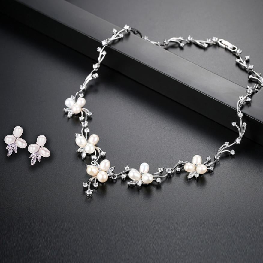 Bloome Necklace Set - Kuberlo - Best Gift for - Imitation Jewellery - Designer Jewellery - one gram gold - fashion jewellery