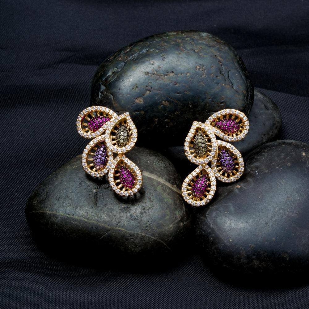 Holi studded Earrings - Kuberlo - Best Gift for - Imitation Jewellery - Designer Jewellery - one gram gold - fashion jewellery
