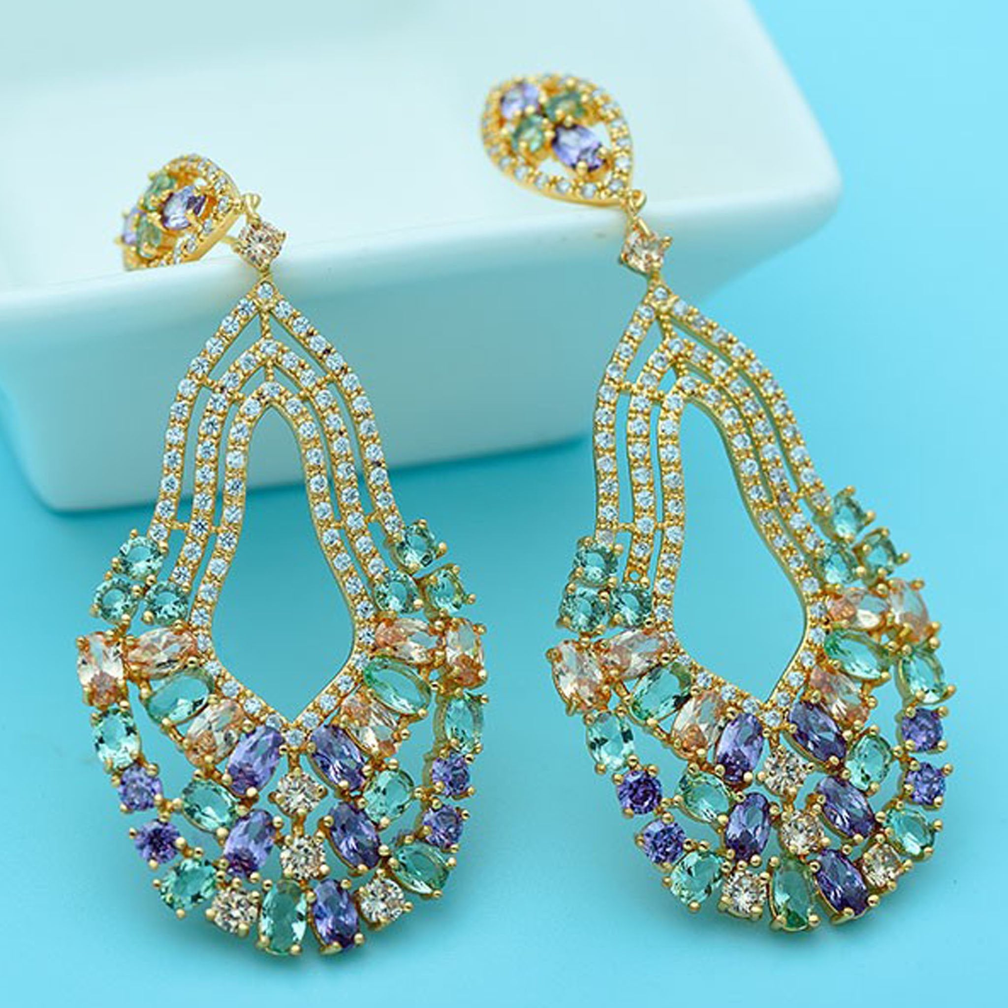 Jetta Dangler Earrings - Kuberlo - Best Gift for - Imitation Jewellery - Designer Jewellery - one gram gold - fashion jewellery