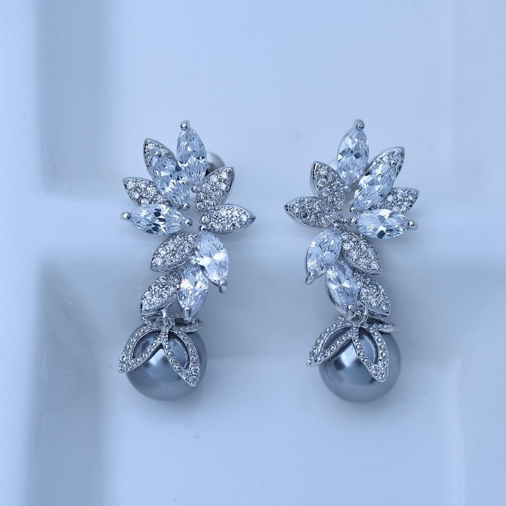 Princess Pearl Earrings - Kuberlo - Best Gift for - Imitation Jewellery - Designer Jewellery - one gram gold - fashion jewellery