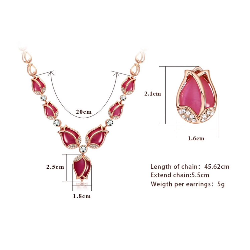 Rose Necklace Set - Kuberlo - Best Gift for - Imitation Jewellery - Designer Jewellery - one gram gold - fashion jewellery