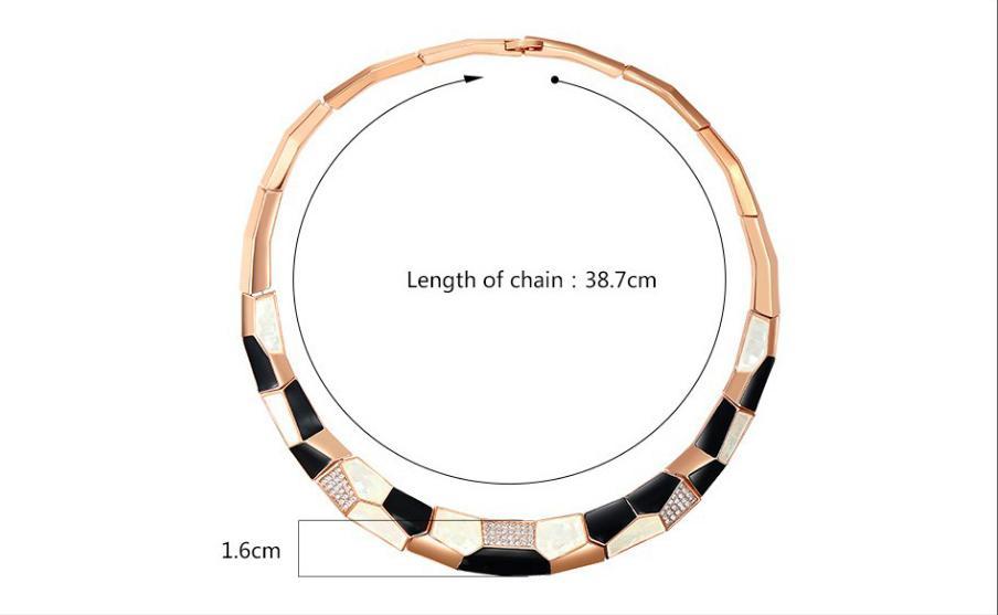 Elisa Enamel Choker Necklace - Kuberlo - Best Gift for - Imitation Jewellery - Designer Jewellery - one gram gold - fashion jewellery