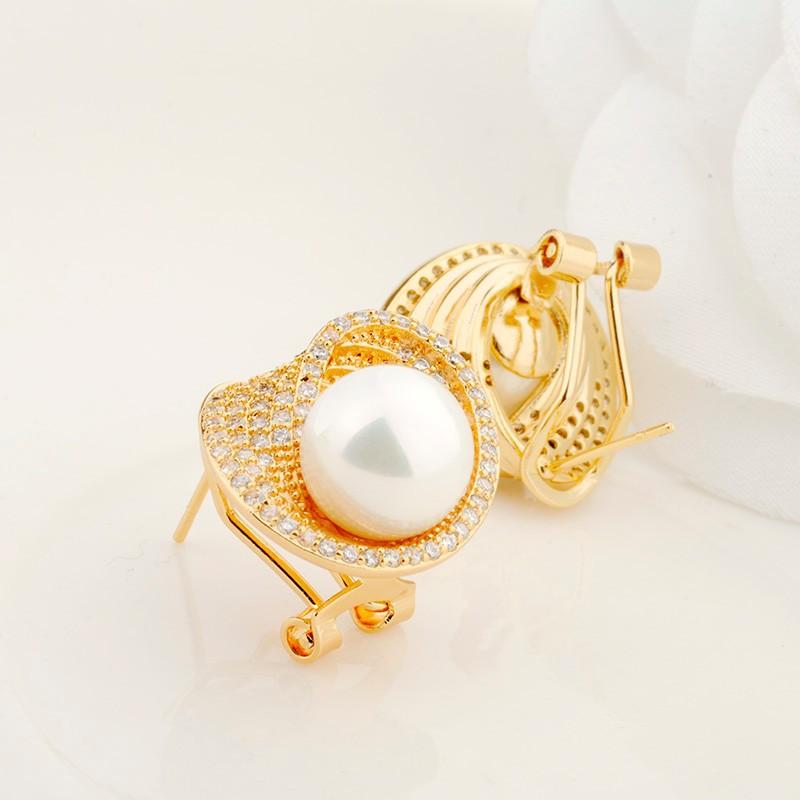 Office Pearl Stud Earrings - Kuberlo - Best Gift for - Imitation Jewellery - Designer Jewellery - one gram gold - fashion jewellery