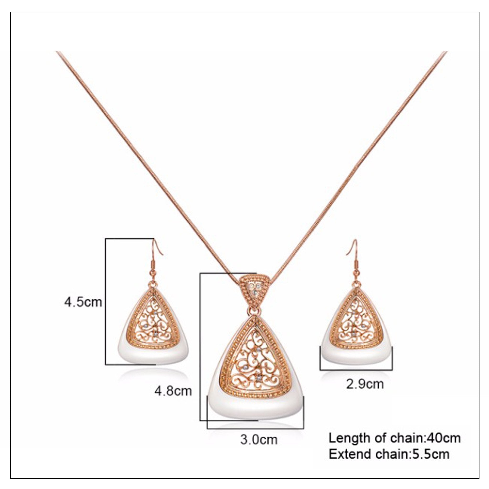 Elegance Pendant Set - Kuberlo - Best Gift for - Imitation Jewellery - Designer Jewellery - one gram gold - fashion jewellery